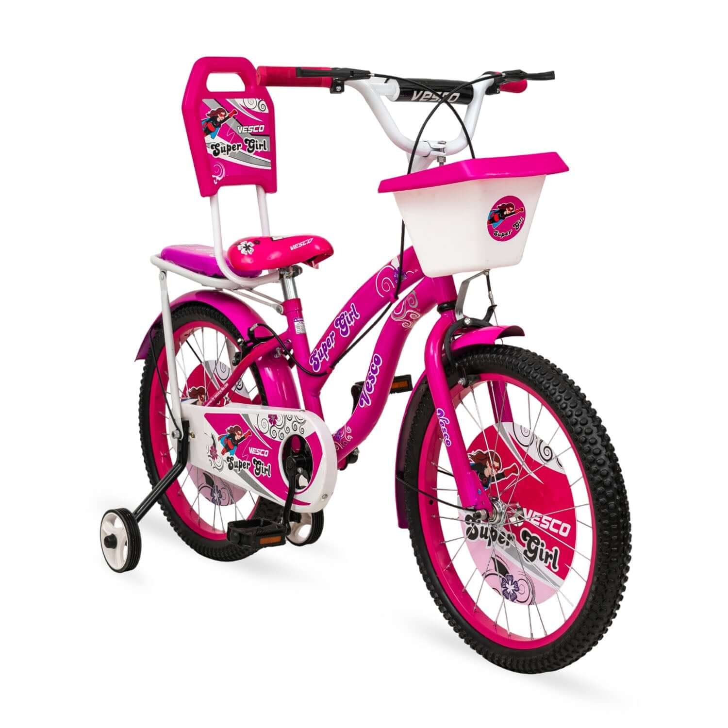 20-T Pink Super Girl Cycle Kid's Bike