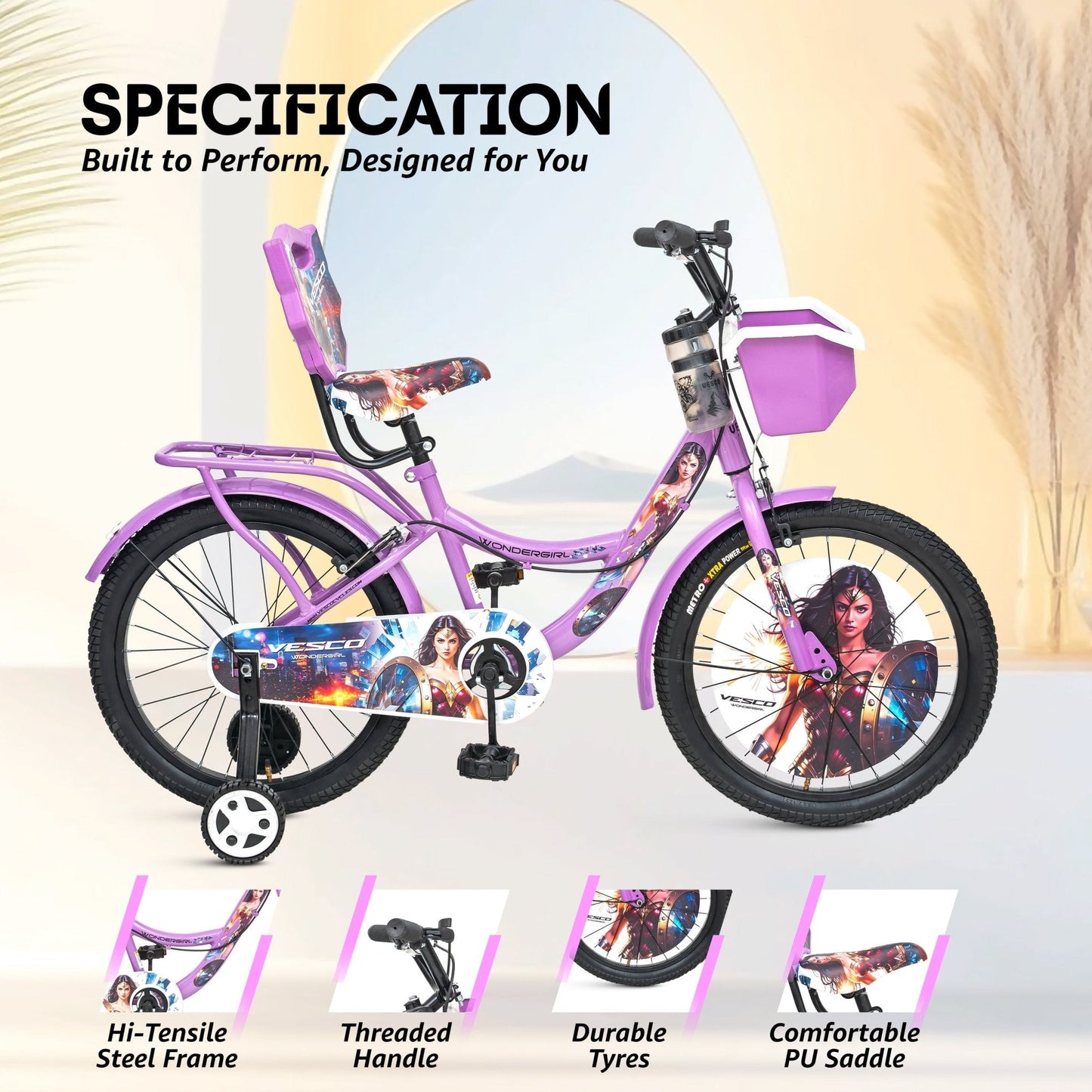 20T Wondergirl Kids Cycle for Girls - Vesco Cycles