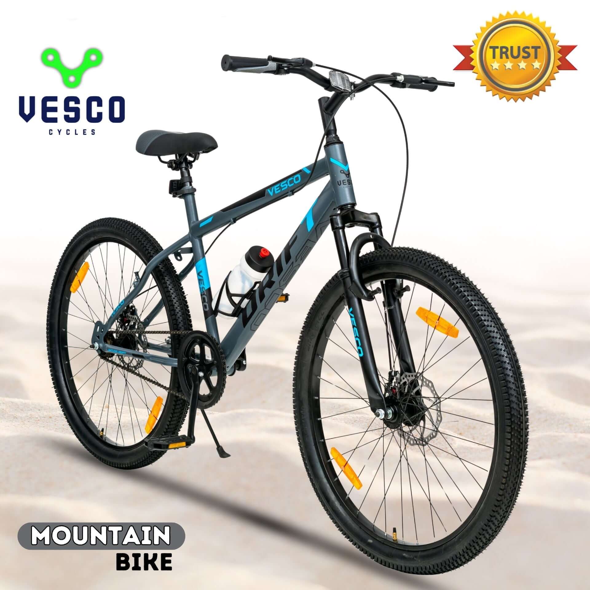 26T Grey Drift Mountain Cycle – Vesco Cycles