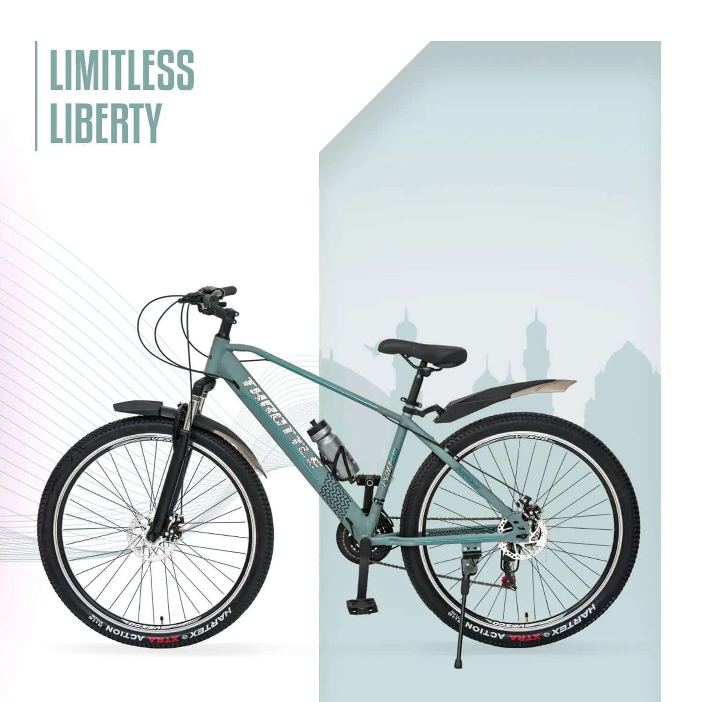 29T Grey Throttle 21 Speed MTB Mountain Bicycle - Vesco Cycles