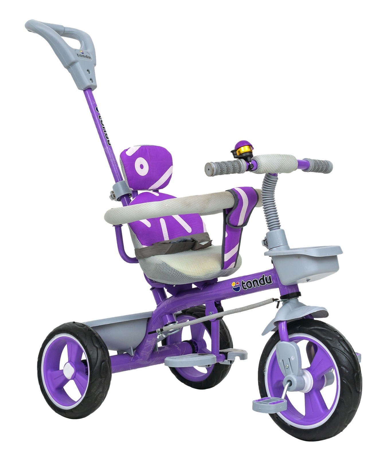 TONDU Tricycle for Baby Kids with Safety Arm Seat Belt with Parental Vesco Cycles