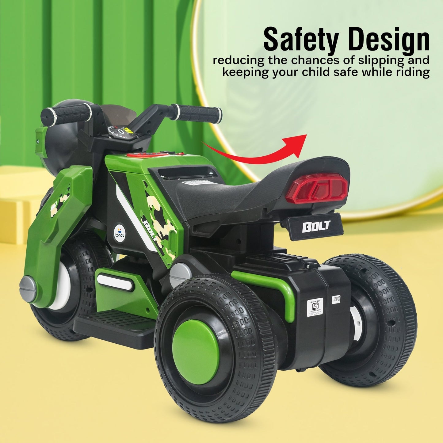 Tondu Bolt Electric Bike Green - Vesco Cycles