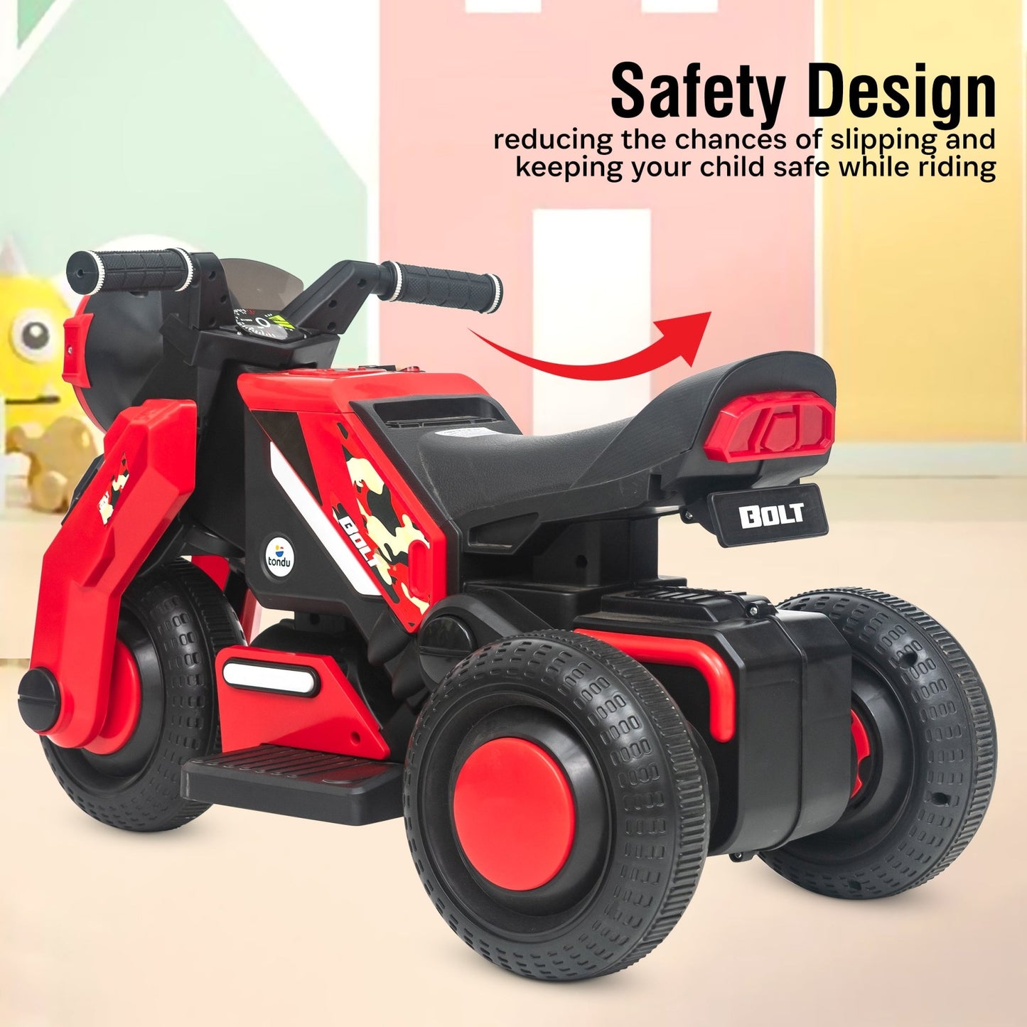 Tondu Bolt Electric Bike Red - Vesco Cycles