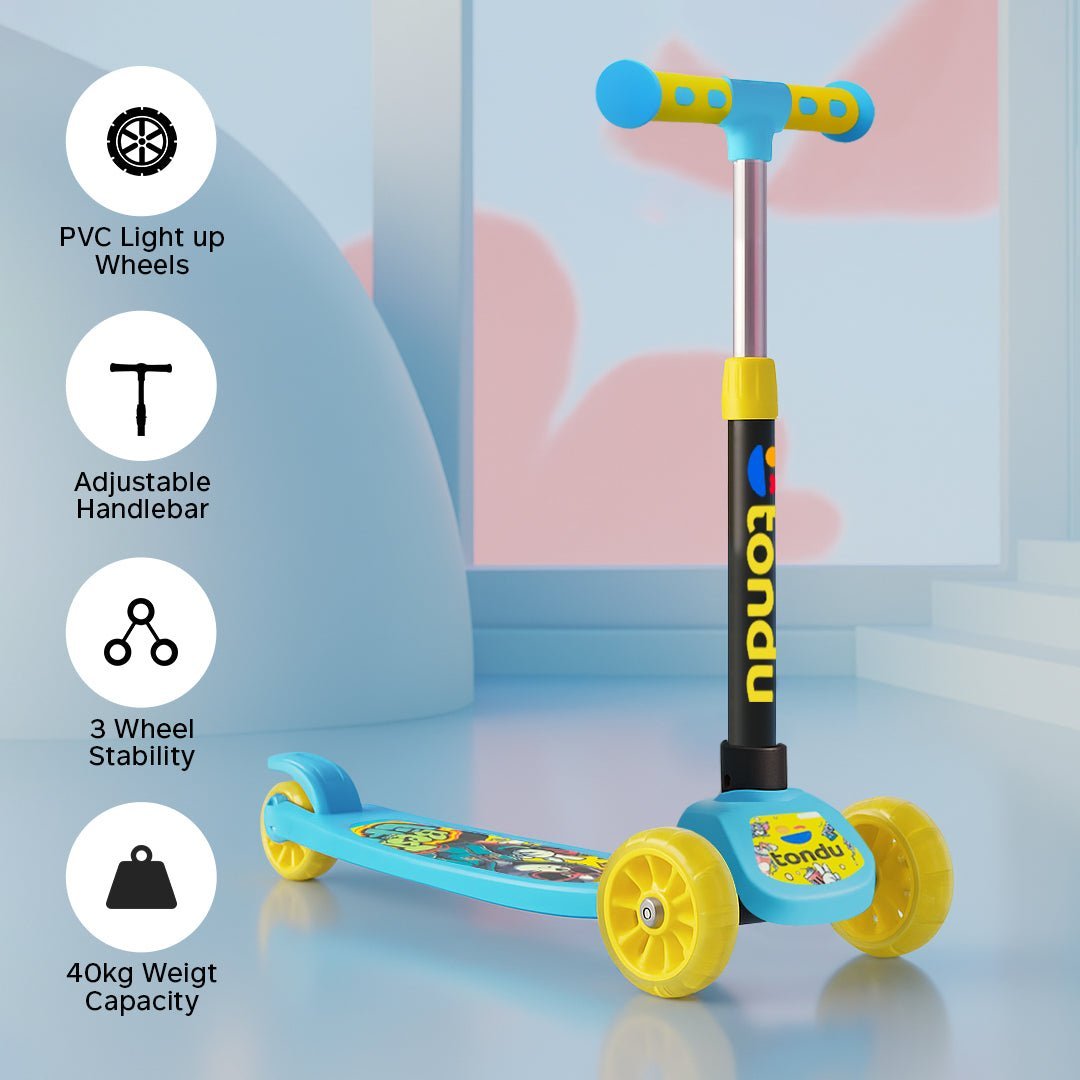 TONDU Mercury Kick Scooter (Blue) - Vesco Cycles