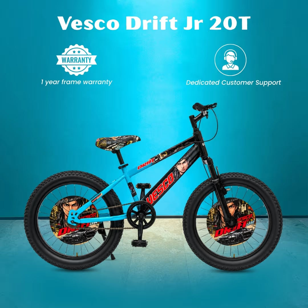 VESCO Drift Jr 20T | FAT Tyres | Suspension | Disc Brakes | 6-9 Years