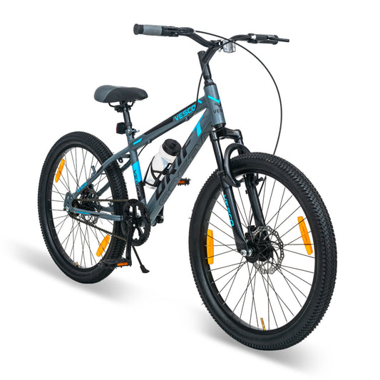 VESCO 24-T Drift Cycle for Big Kid's MTB Mountain Bike (Grey)