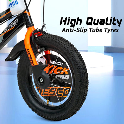 14T Orange Kick Sports Kids Bicycle - Vesco Cycles