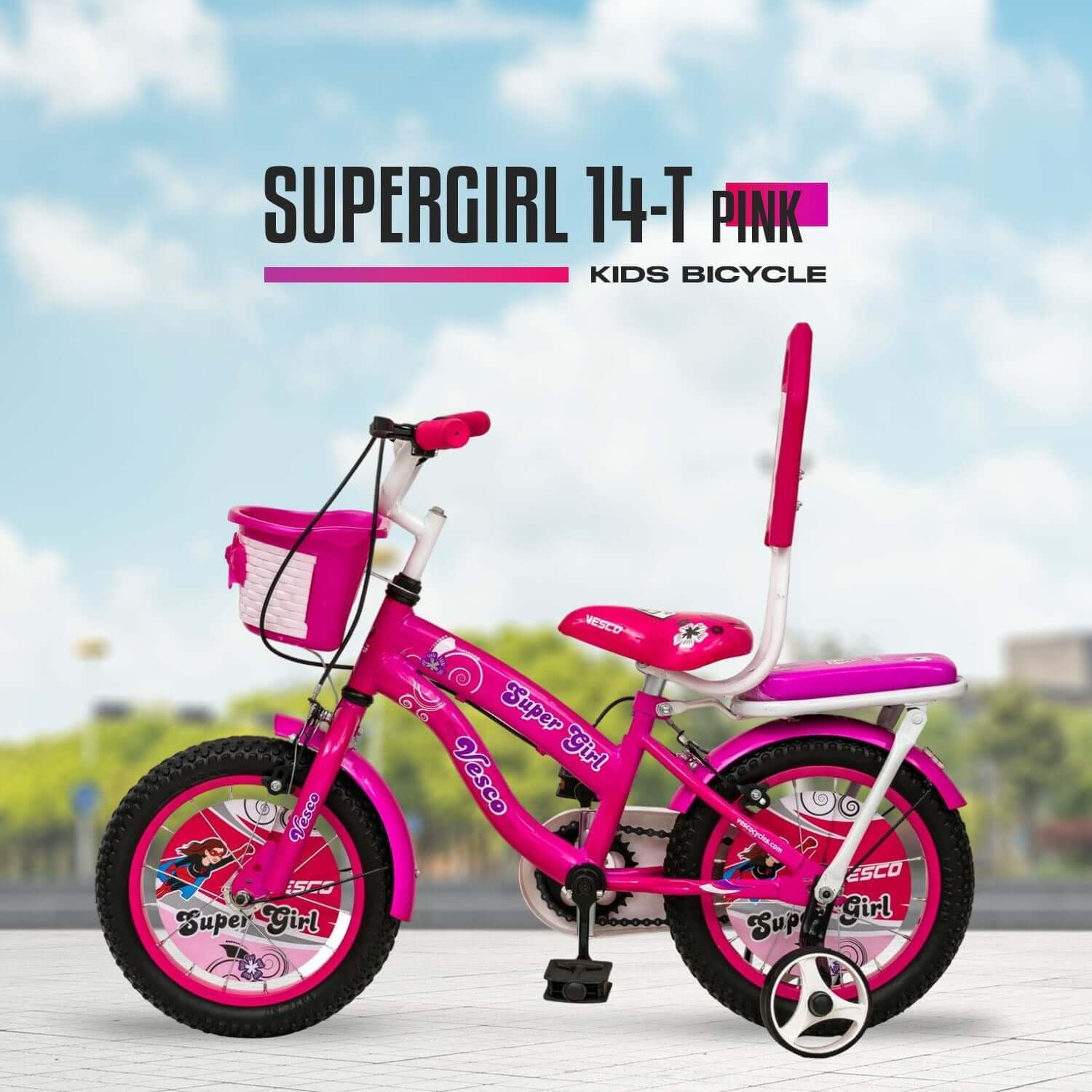 14T Super Girl Cycles Kids Bike - Vesco Cycles