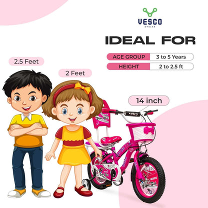 14T Super Girl Cycles Kids Bike - Vesco Cycles