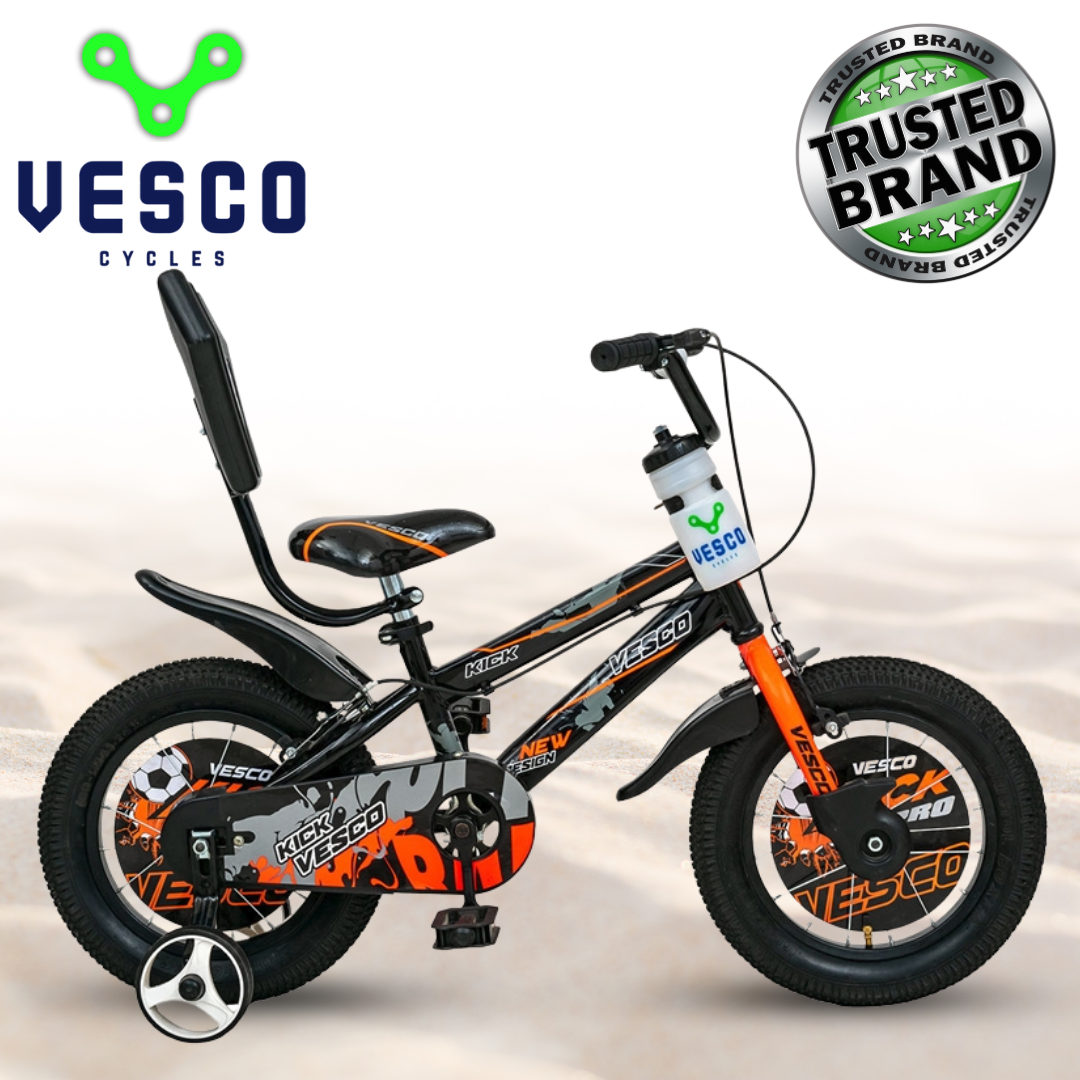 VESCO Kick 14T Sports Kids Bicycle (Orange)