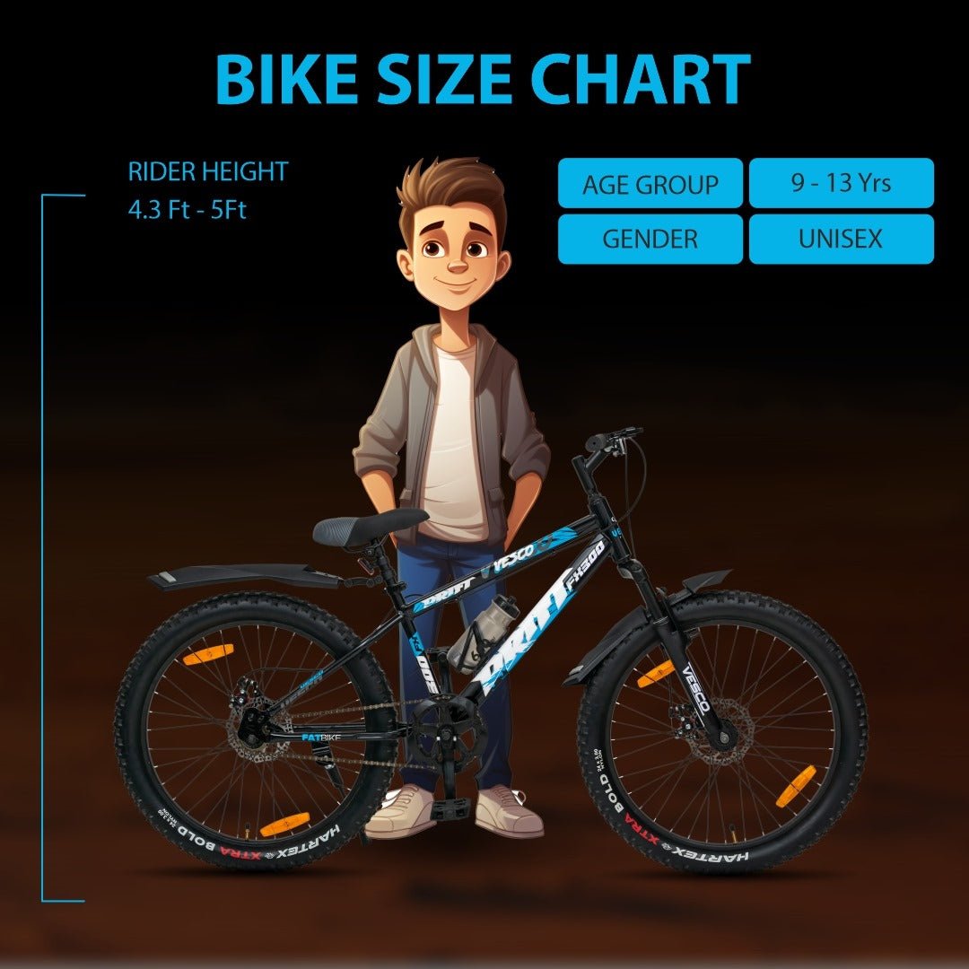 24 - T Drift FX - 300 Semi Fat Tyre Cycle - Vesco Cycles
