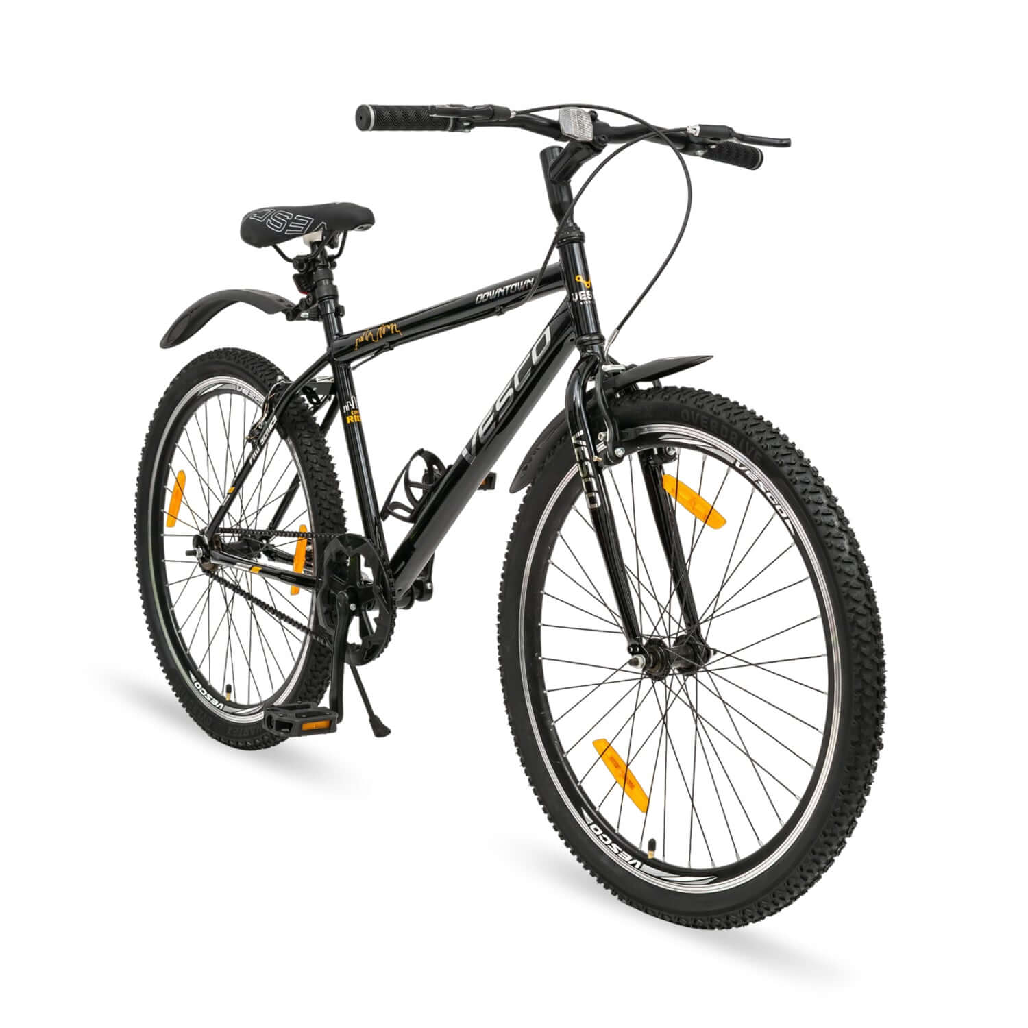 26T Black Downtown Cycle for Adults - Vesco Cycles