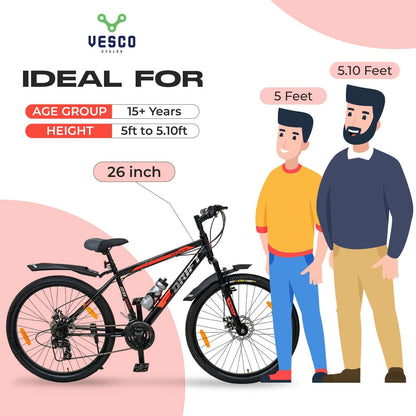 26T Drift NXG 21 Gear MTB Bicycle - Vesco Cycles