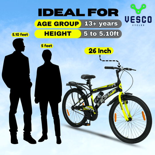 26T Envy City Cycle with Inbuilt Carrier - Vesco Cycles