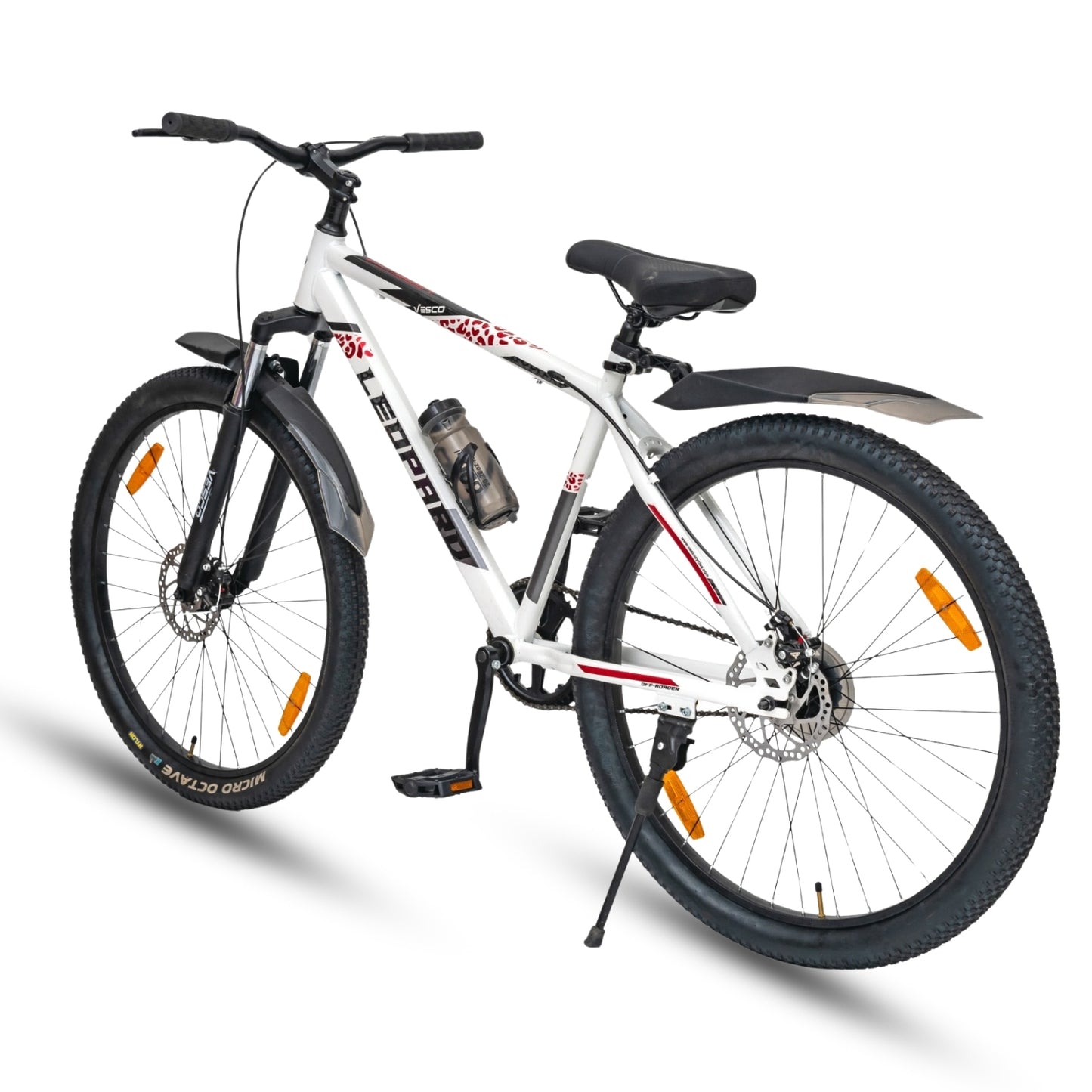 Vesco Leopard 27.5 Bicycle for Men with Dual Disc brakes | Front Suspension | Ideal for: 17+ Years Boys & Men