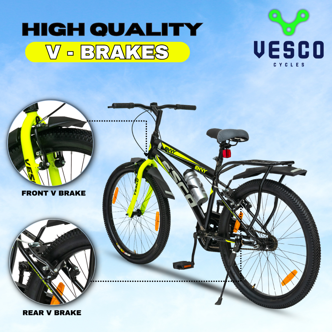 VESCO Envy 26T City cycle with Inbuilt Carrier