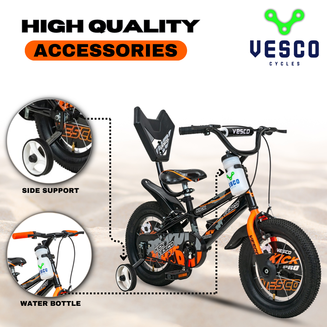 VESCO Kick 14T Sports Kids Bicycle (Orange)