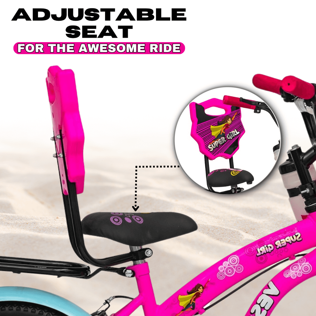 VESCO Super Girl 16 T Road Cycle Single Speed Pink Rigid Vesco Cycles