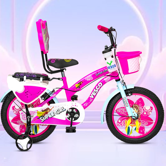 Super Girl 16 T Road Cycle (Single Speed, Pink, Rigid)
