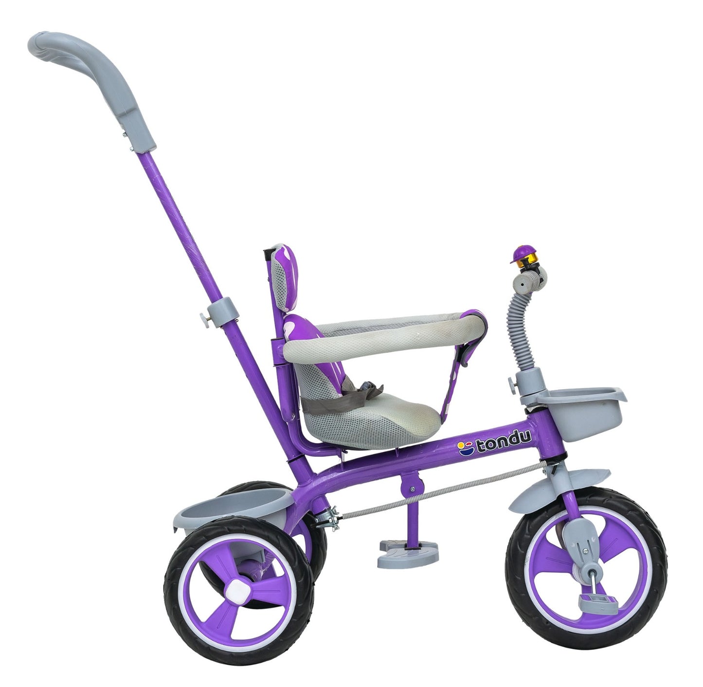 TONDU Tricycle for Baby/Kids with Safety Arm & Seat Belt with Parental Control Tricycle (Purple)