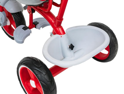 TONDU Tricycle for Baby/Kids with Safety Arm & Seat Belt with Parental Control Tricycle (Red)