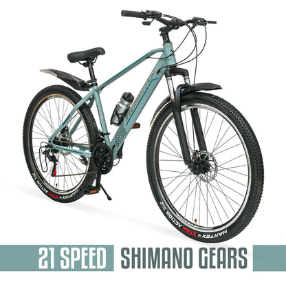 VESCO Throttle 29-T Grey 21 Speed Shimano Gear MTB Mountain Bicycle 