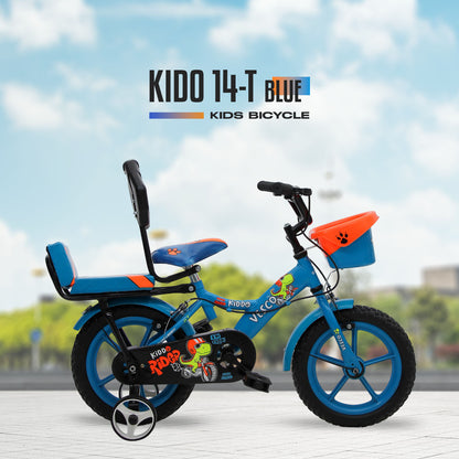 VESCO Kiddo Cycle 14-T Kids Sports Bicycle Training Wheels - Blue