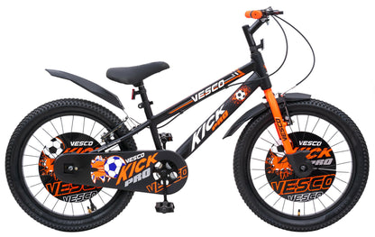 VESCO Kick Pro Orange 20T Kids Bicycle | Balance Wheel | 12.5" Frame | Ideal For 6 to 9 Years Boys & Girls