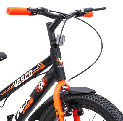 VESCO Kick Pro Orange 20T Kids Bicycle | Balance Wheel | 12.5" Frame | Ideal For 6 to 9 Years Boys & Girls