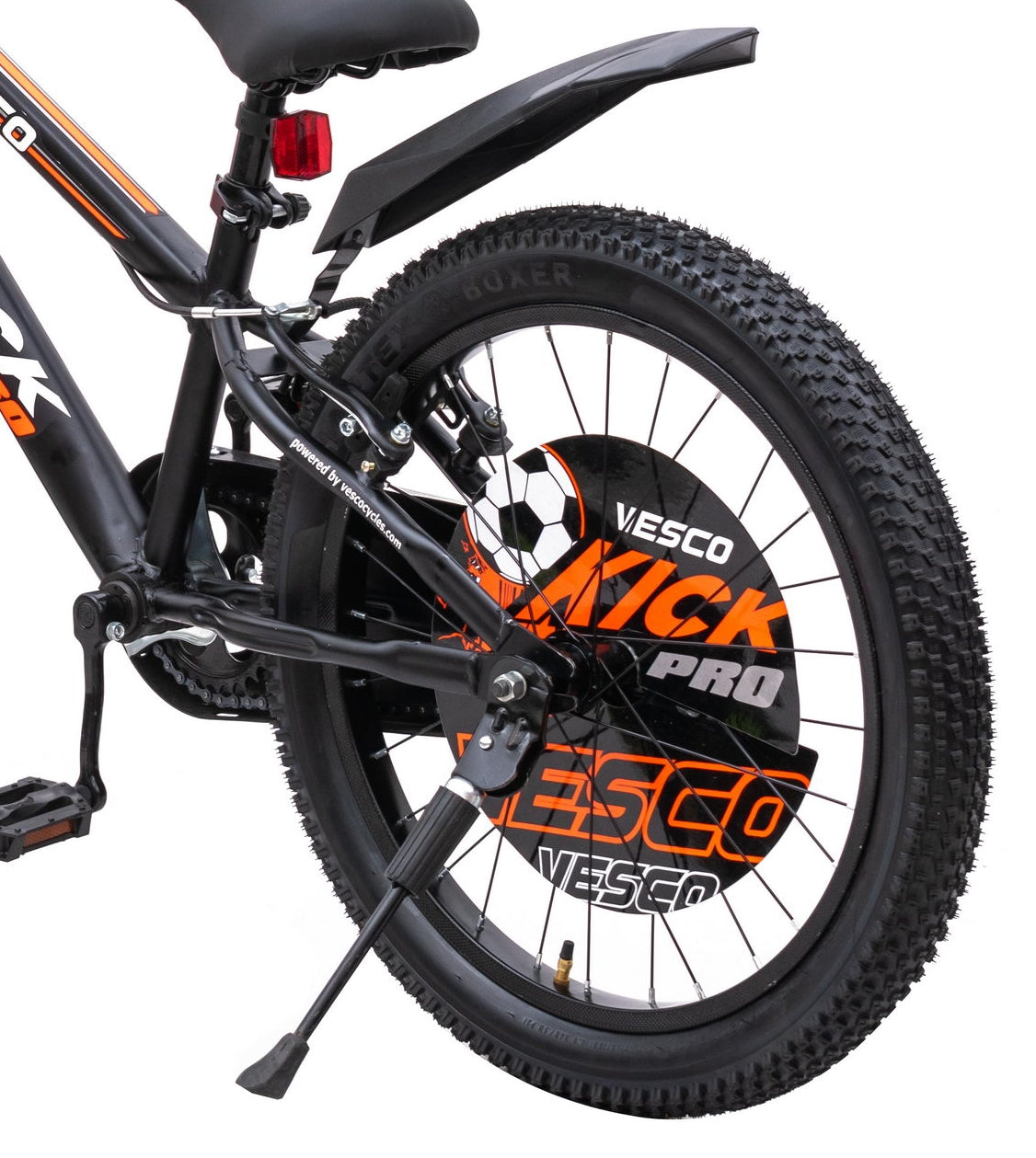 VESCO Kick Pro Orange 20T Kids Bicycle | Balance Wheel | 12.5" Frame | Ideal For 6 to 9 Years Boys & Girls