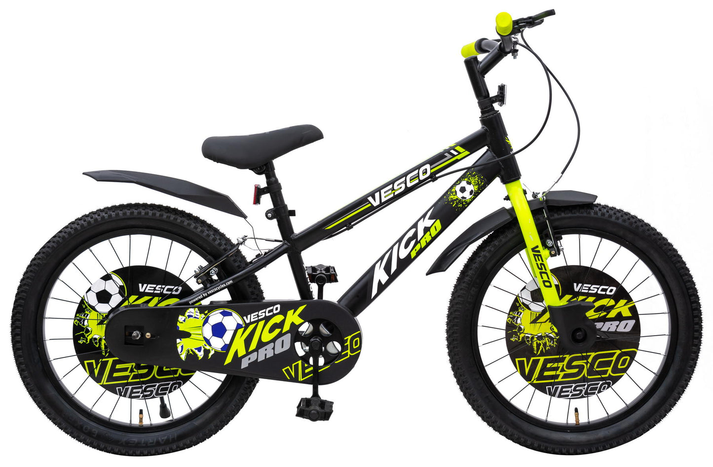 VESCO Kick Pro Green 20T Kids Bicycle | Balance Wheel | 12.5" Frame | Ideal For 6 to 9 Years Boys & Girls