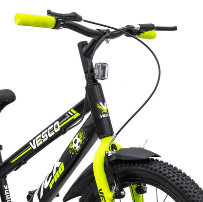 VESCO Kick Pro Green 20T Kids Bicycle | Balance Wheel | 12.5" Frame | Ideal For 6 to 9 Years Boys & Girls