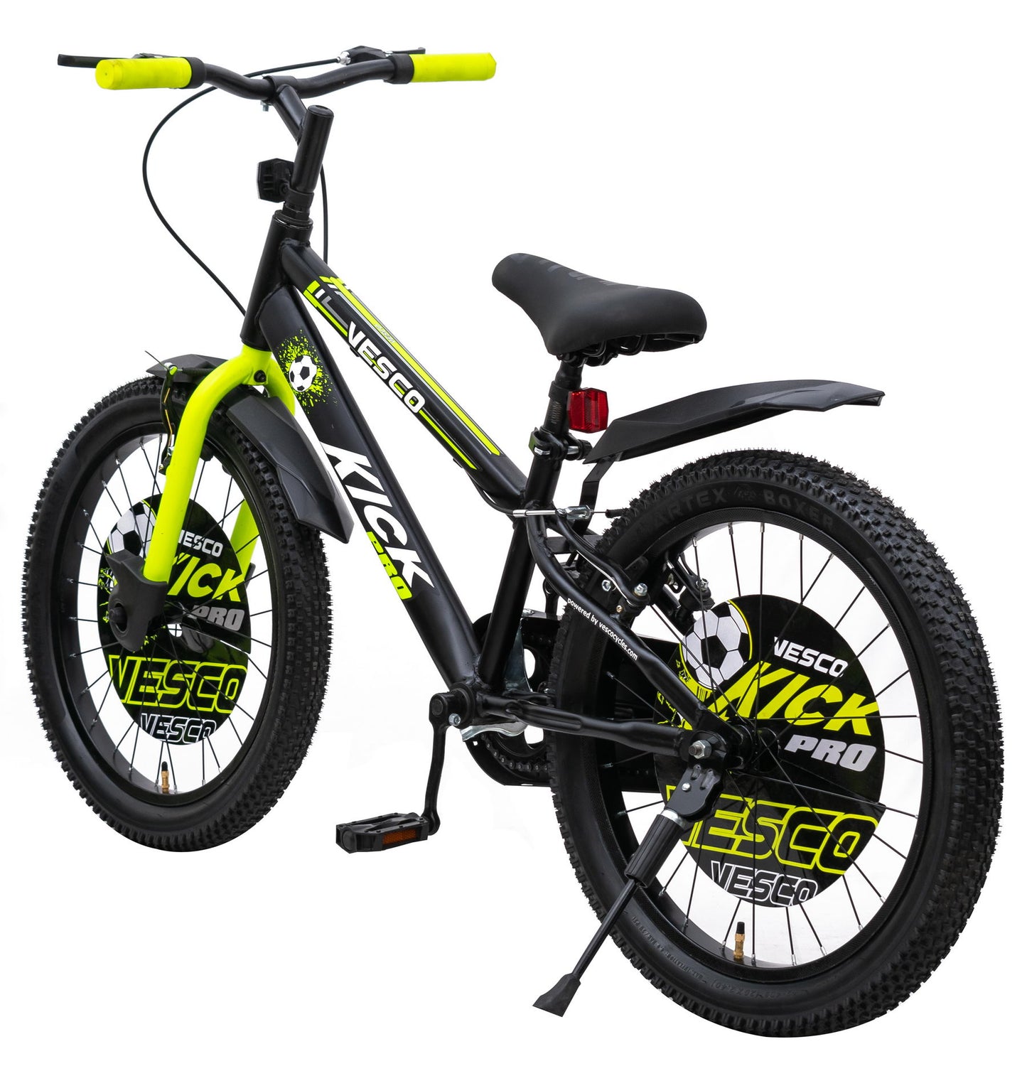 VESCO Kick Pro Green 20T Kids Bicycle | Balance Wheel | 12.5" Frame | Ideal For 6 to 9 Years Boys & Girls