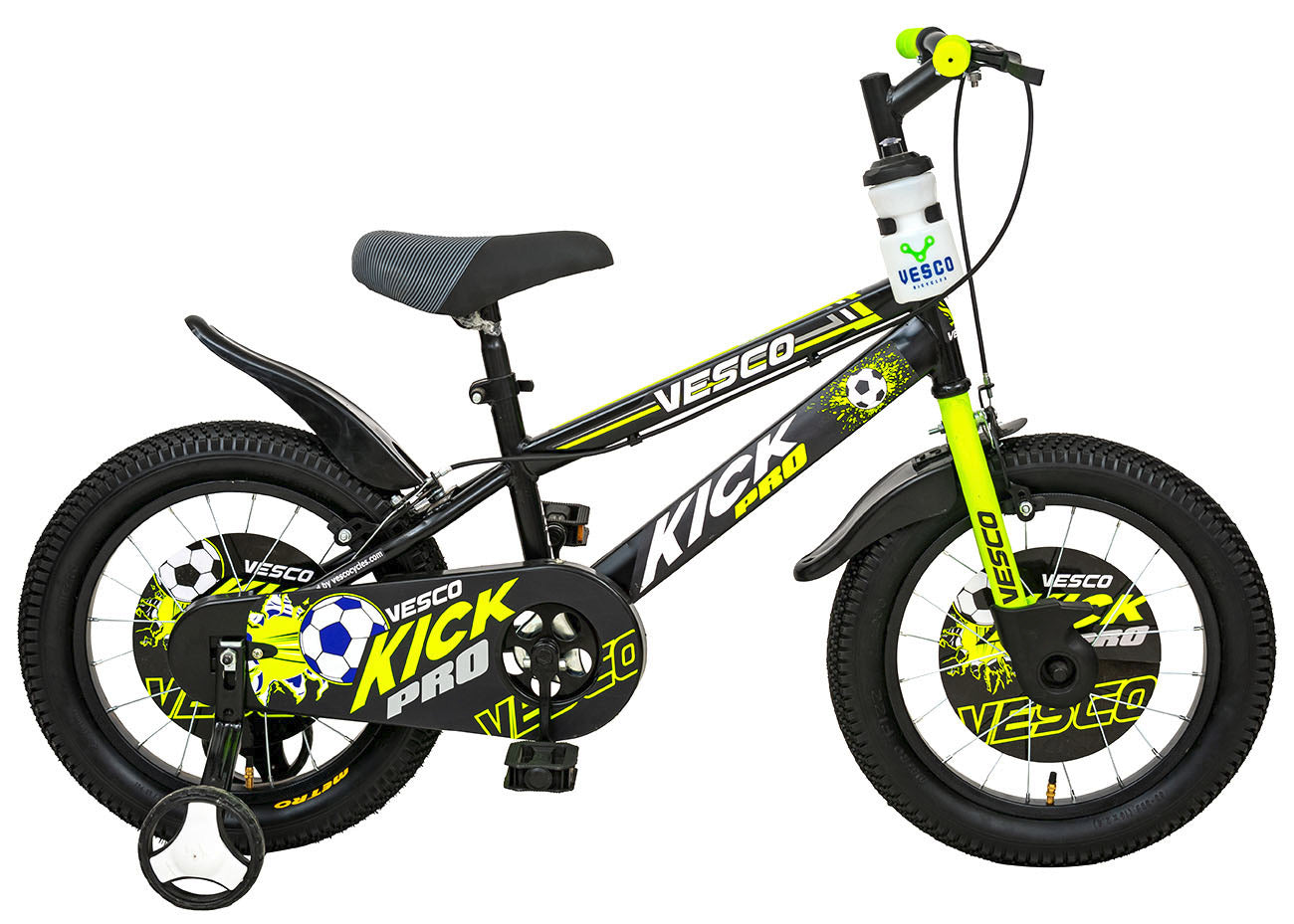 VESCO KICK PRO Green 16 T Cycle for Kids Boys Girls age 4 to 6 Year Vesco Cycles