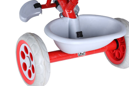 TONDU Kiddo Tricycle Best for 1.5 Year to 4 Years Baby/Kids with Seat Belt & Parental Control (Red)