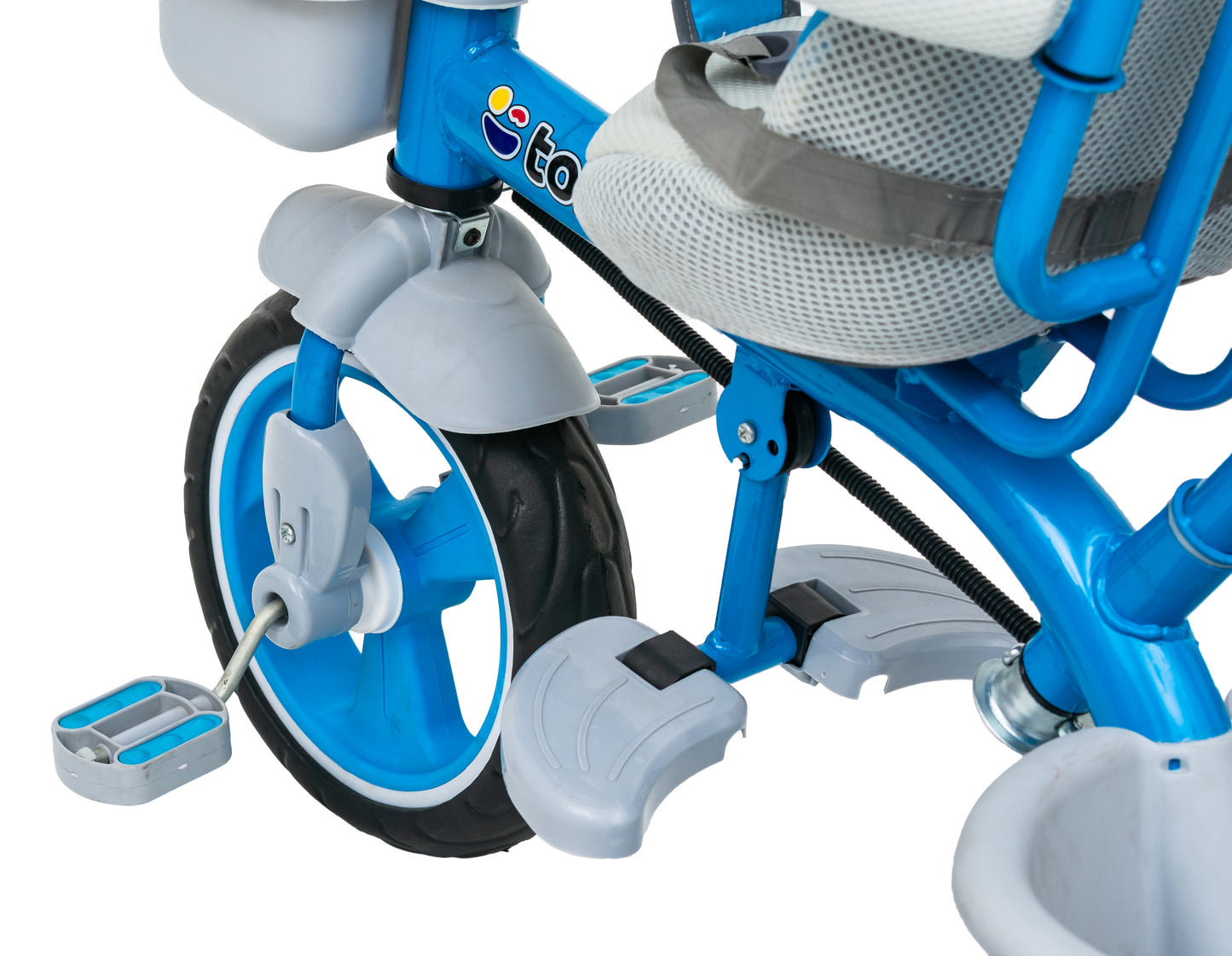 TONDU Tricycle for Baby/Kids with Safety Arm & Seat Belt with Parental Control Tricycle (Blue)