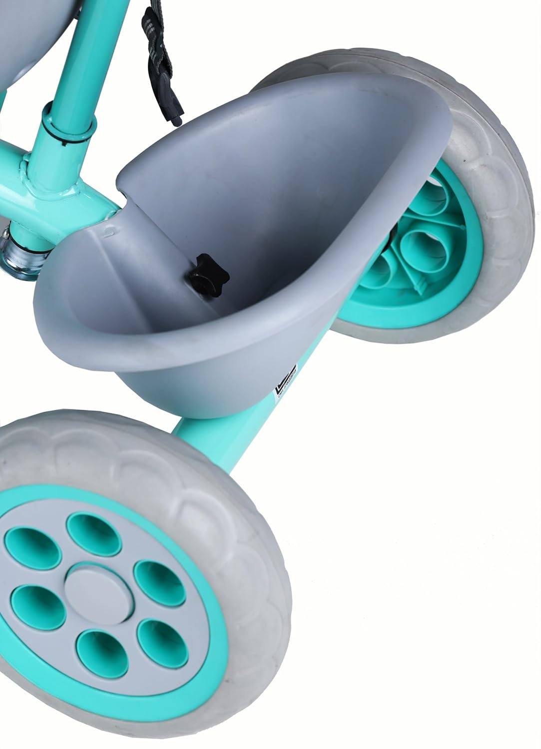 TONDU Kiddo Tricycle Best for 1.5 Year to 4 Years Baby/Kids with Seat Belt & Parental Control (Sea Green)