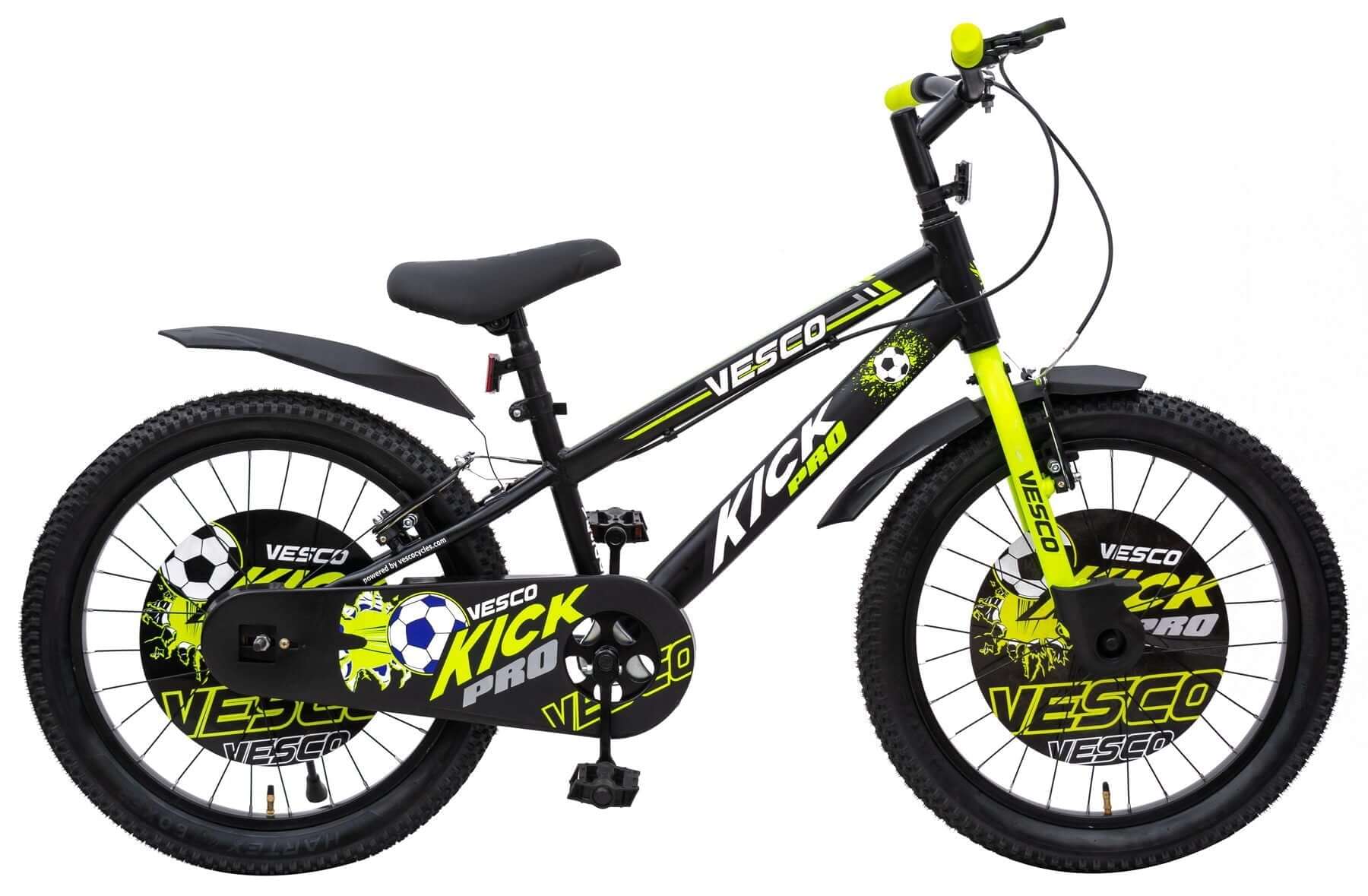 Kick Pro Green 20T Kids Bicycle for Boys & Girls - Vesco Cycles