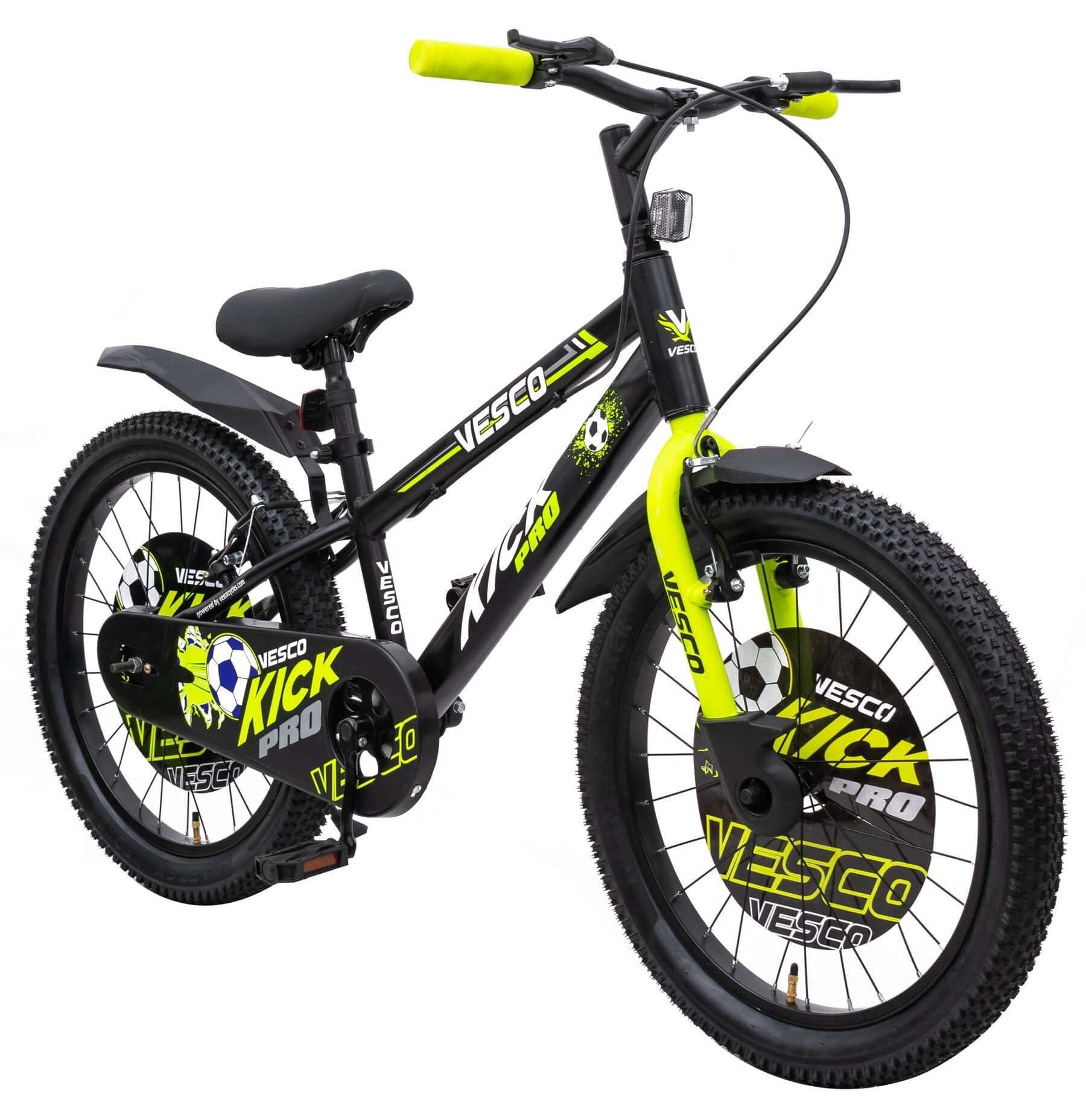 Kick Pro Green 20T Kids Bicycle for Boys & Girls - Vesco Cycles