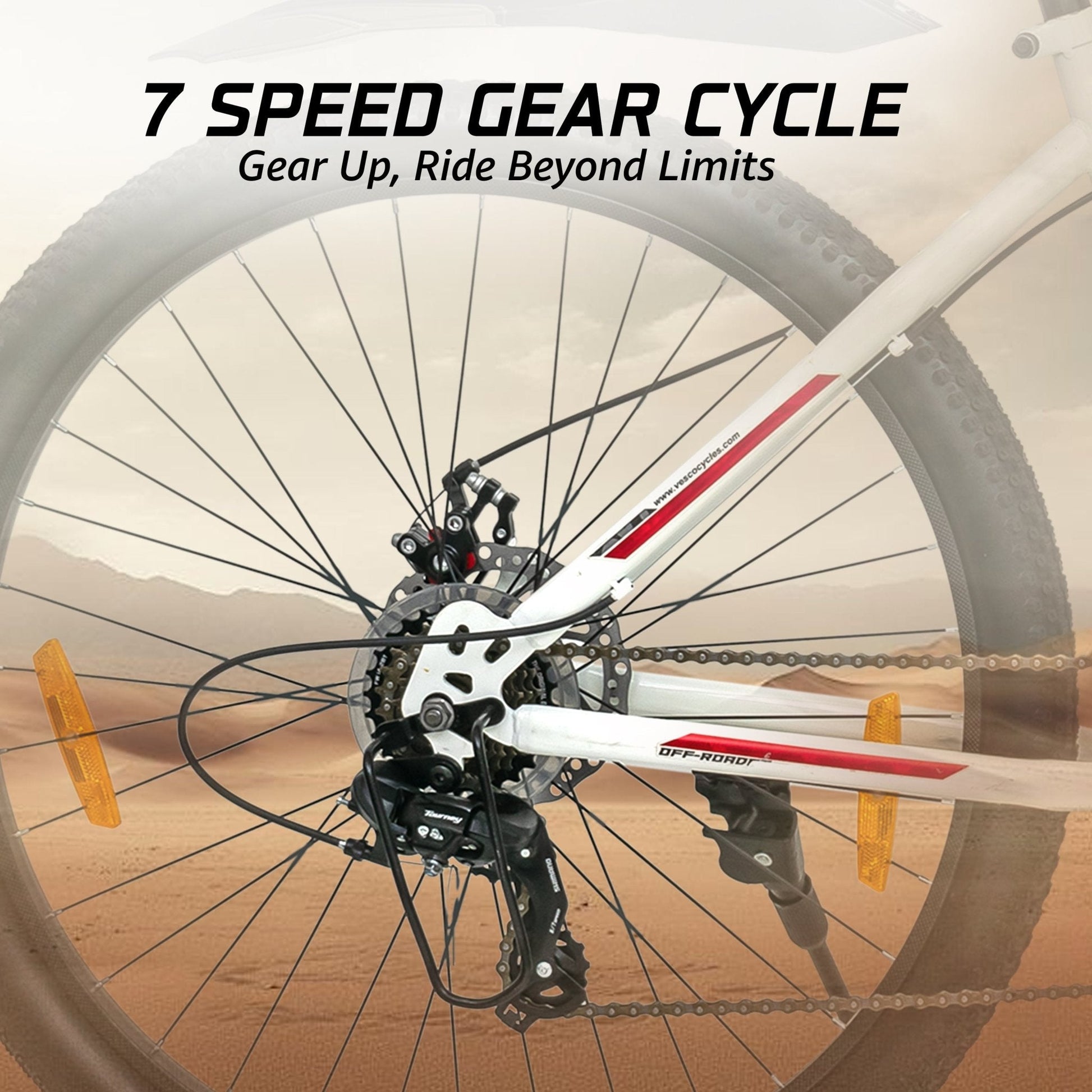 Leopard Speed Gear Cycle with Dual Disc - Main Image