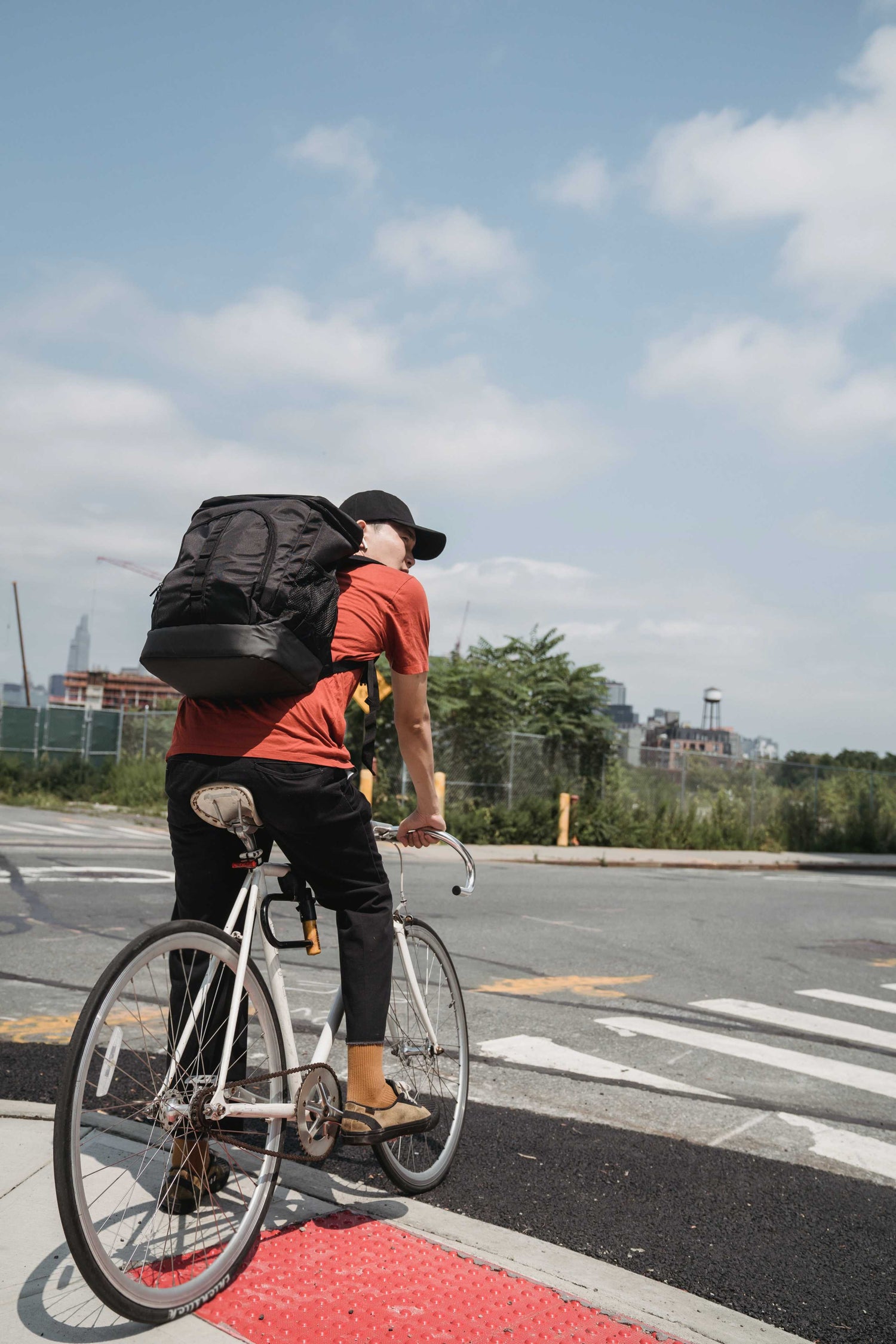 Men on Cycle in City