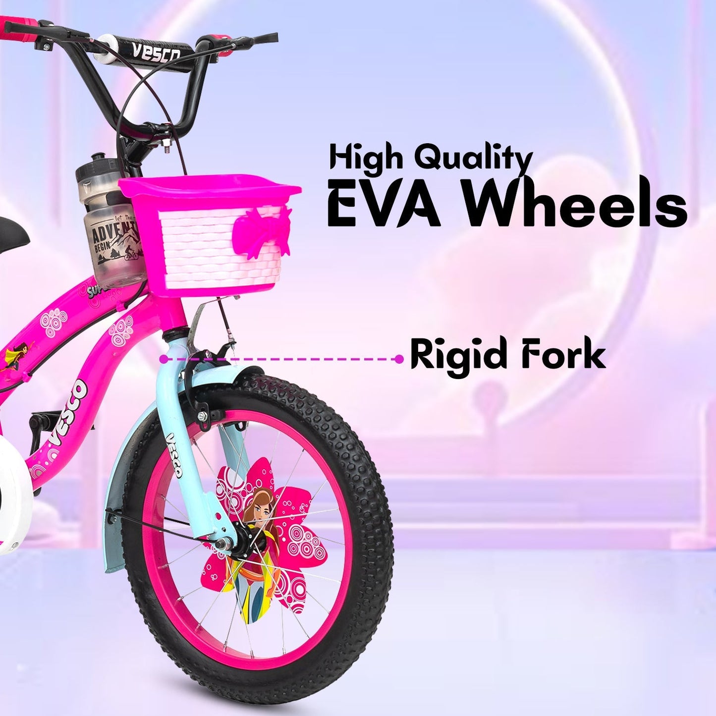 Super Girl 16 T Road Cycle ( Pink) - Vesco Cycles