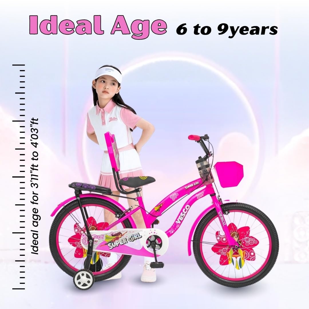 Super Girl 20T Girls Cycle (7–9 Years) - Vesco Cycles