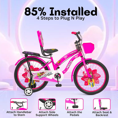 Super Girl 20T Girls Cycle (7–9 Years) - Vesco Cycles