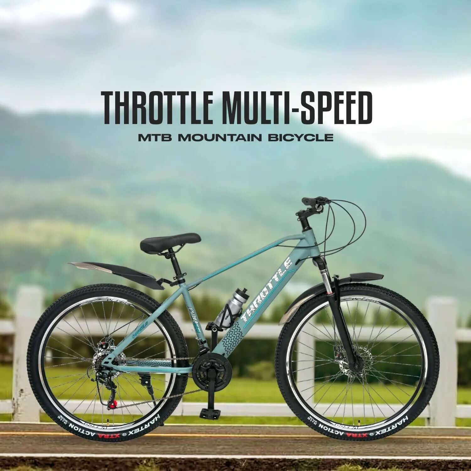 Throttle 29T Grey 21 Speed MTB Mountain Bicycle - Vesco Cycles
