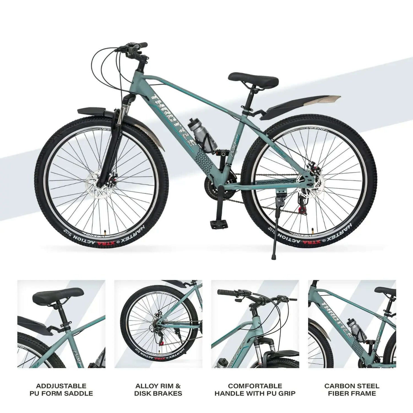 Throttle 29T Grey 21 Speed MTB Mountain Bicycle - Vesco Cycles