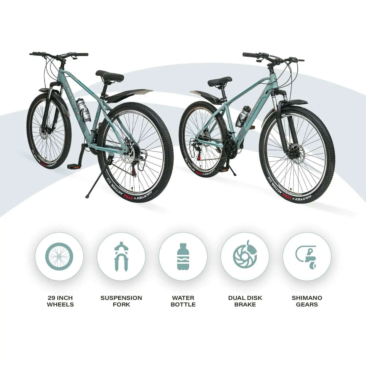 Throttle 29T Grey 21 Speed MTB Mountain Bicycle - Vesco Cycles