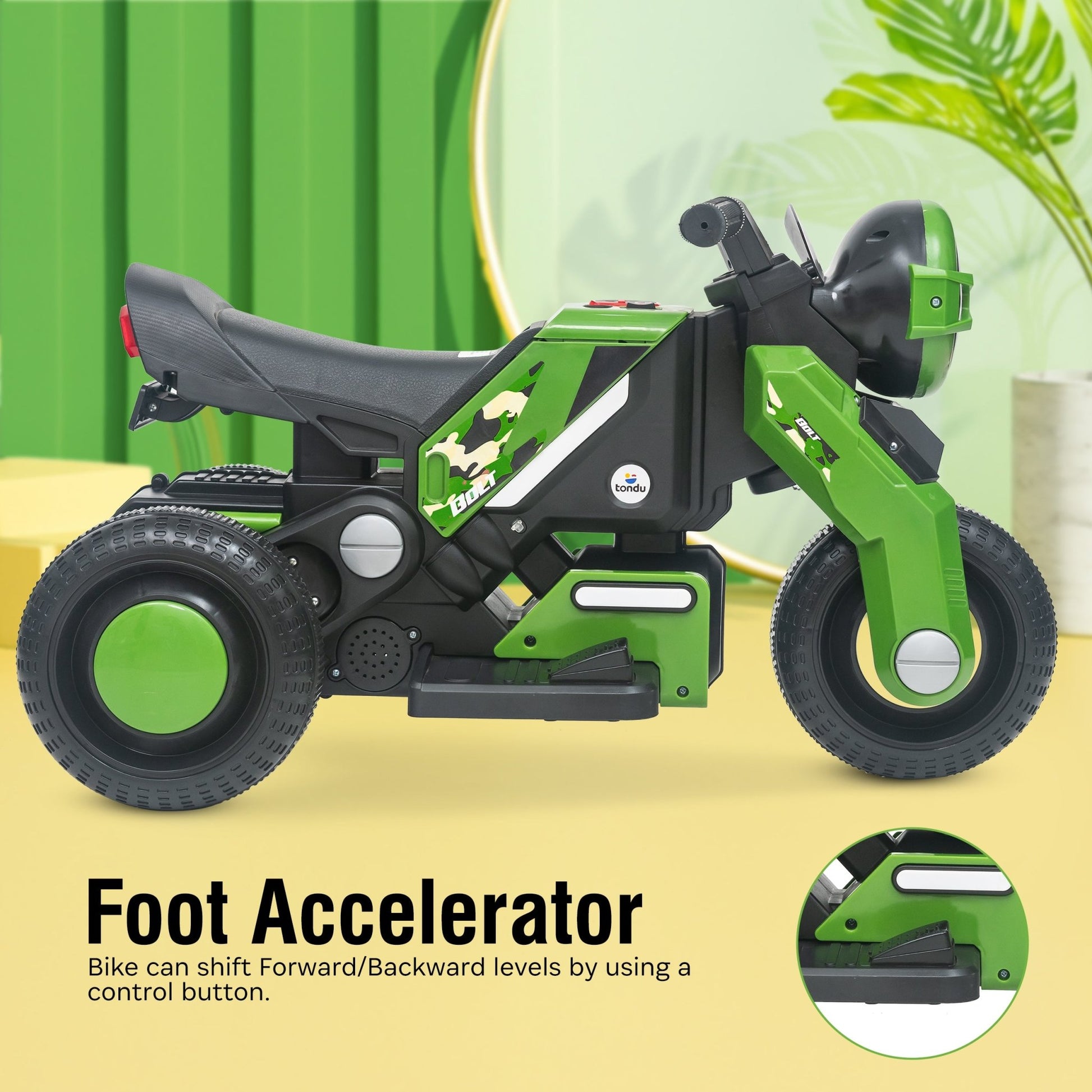 Tondu Bolt Electric Bike Green - Vesco Cycles