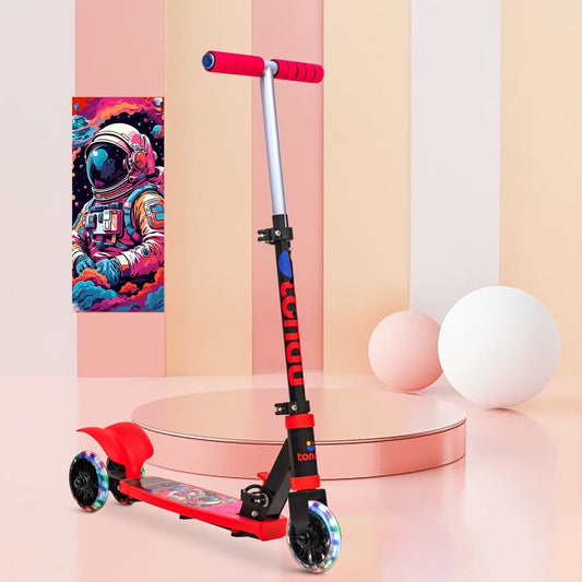 TONDU Earth Kick Scooter (Red)) - Vesco Cycles