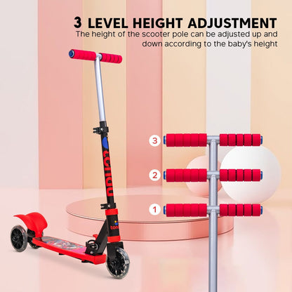 TONDU Earth Kick Scooter (Red)) - Vesco Cycles